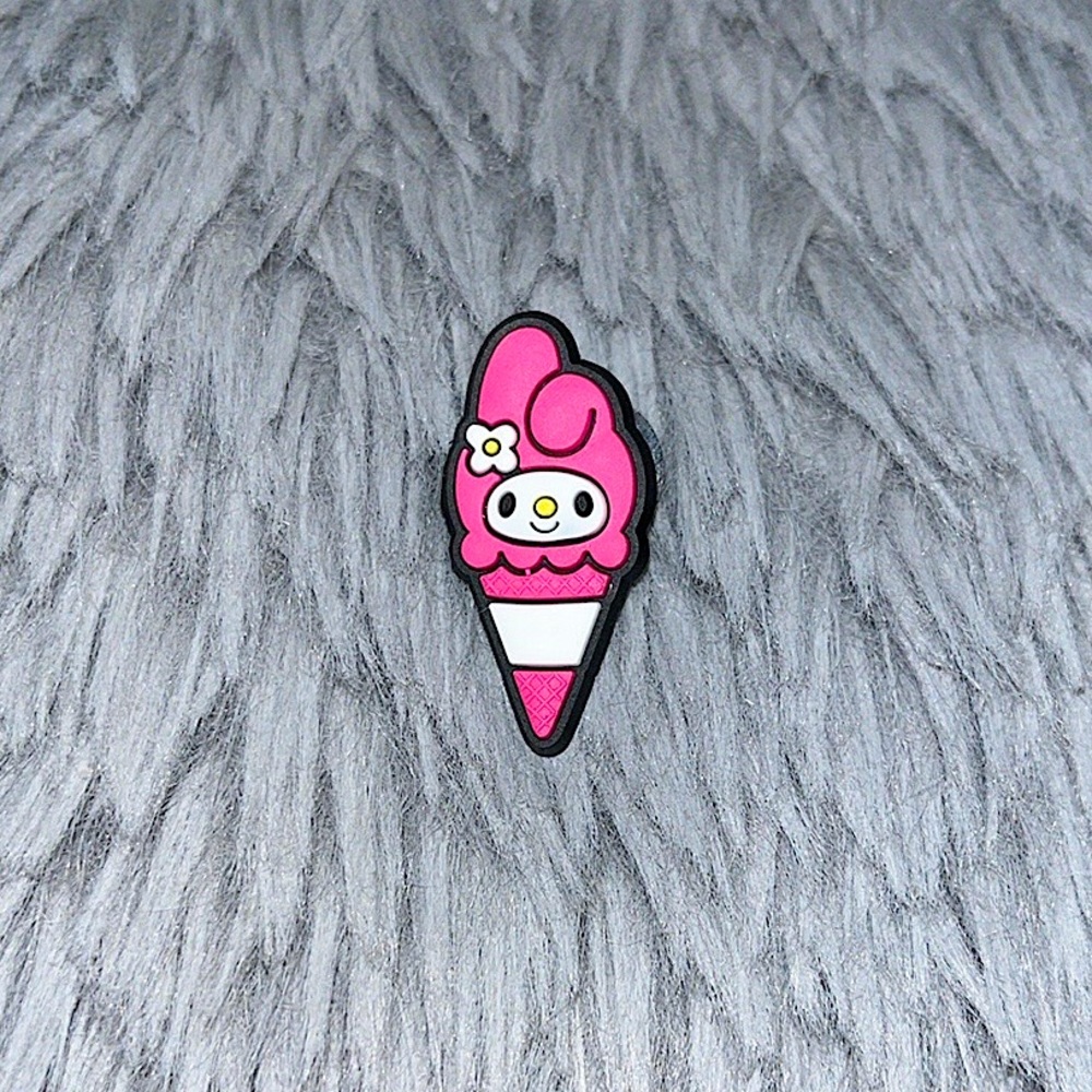 3 for $6!! my melody icecream cone sanrio croc charm